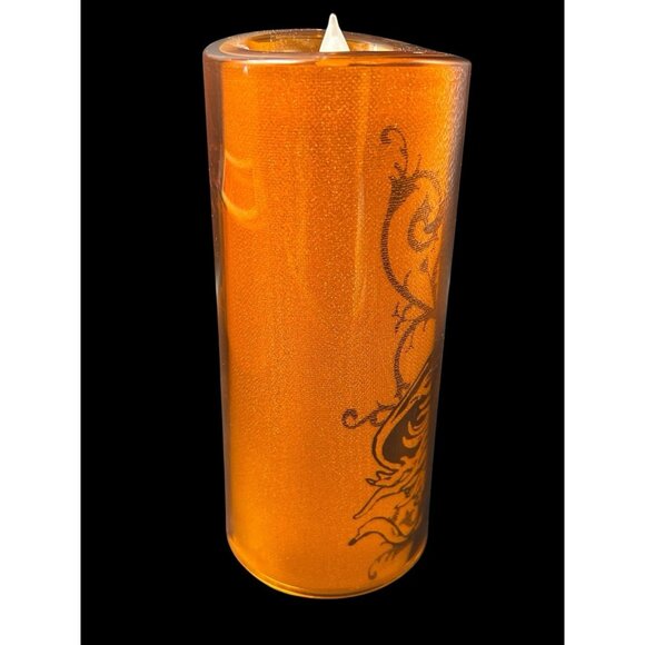 Witch Light Flickering Halloween Candle Masquerade Party Cracker Barrel 7" x 3" - Picture 9 of 11